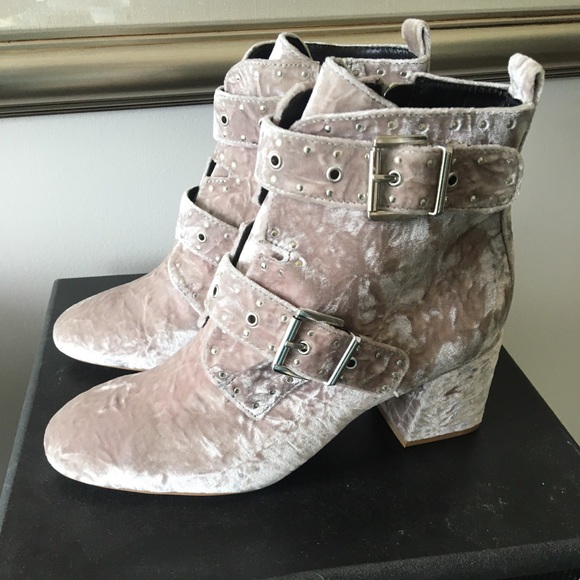 Rebecca Minkoff Shoes - BN Rebecca Minkoff Crushed Velvet Booties